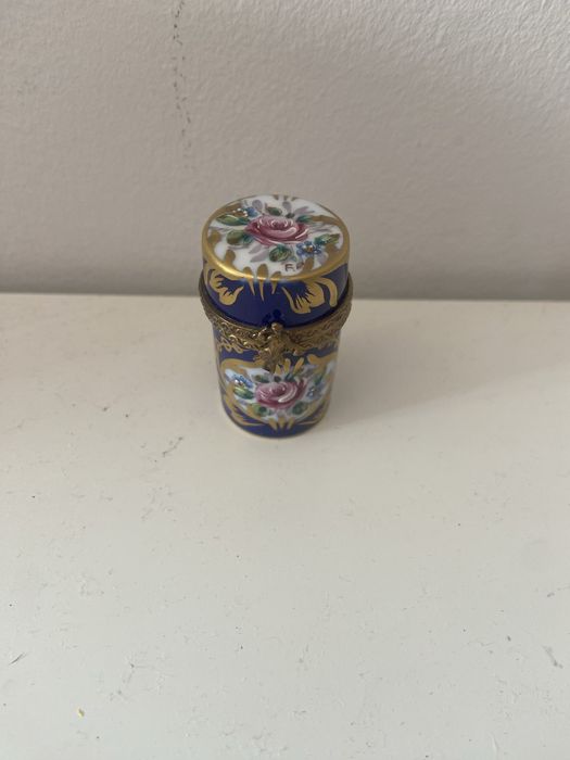 Caixa vintage pintada à mão - Limoges
