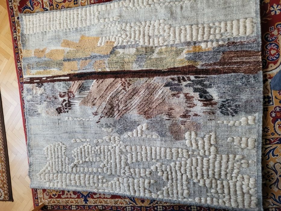 J.Owidzka dzieło unikat"Przedwiosnie" gobelin  sygnowany kilim Wysyłka