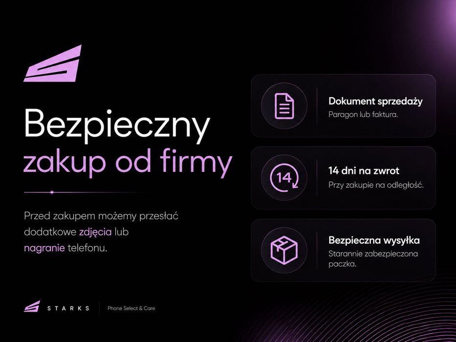 iPhone 14 Granatowy | Paragon | BEZPIECZNY ZAKUP W STARKS | NOWA BATERIA 100% | Wszystko w cenie ZERO DOPŁAT