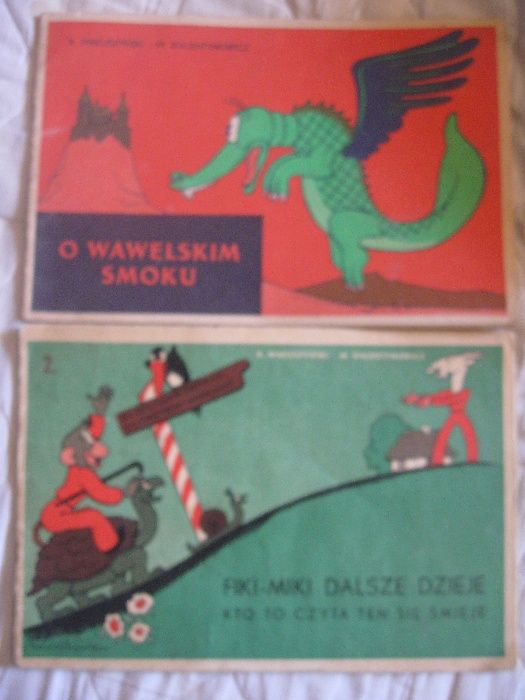 Koziołek Matołek i Smok Wawelski Małpka Fiki Miki Komiks komiksy PRL