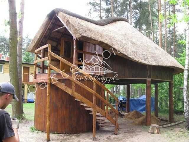 [TOP] Ciekawa Altana Kryta Strzechą IDEALNA do Ogrodu / Parku | Altana 28m | Potrzebujesz Altany Drewnianej?