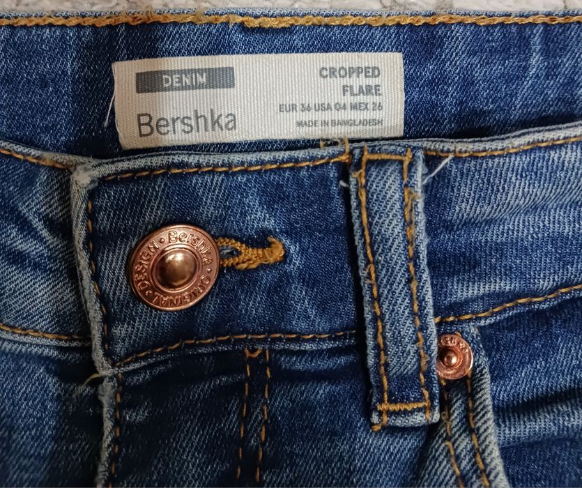 Spodnie jeans Bershka dzwony roz. 36