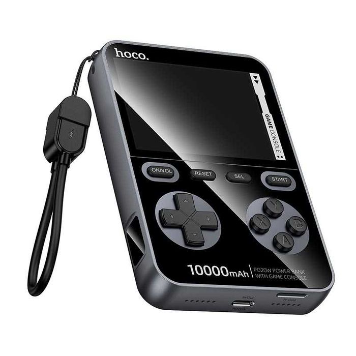 Повербанк игровая консоль 1500 классических игр HOCO Q47 10000mAh 20W