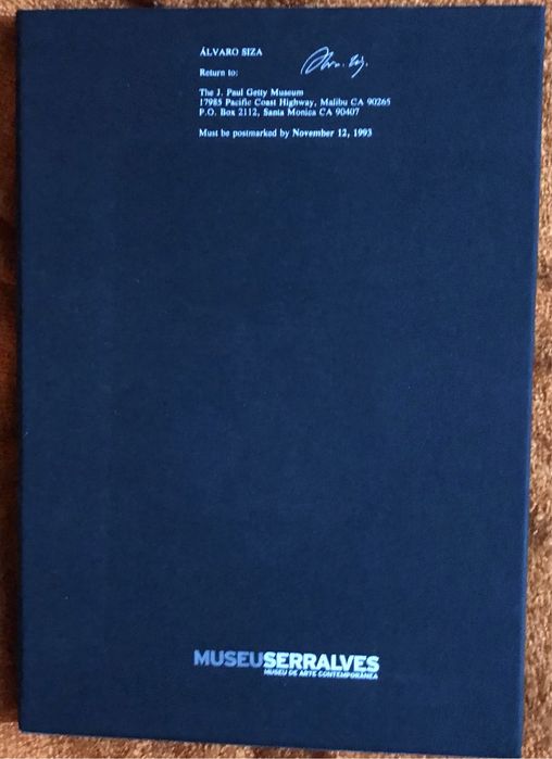 Livro Alvaro Siza Museu Serralves