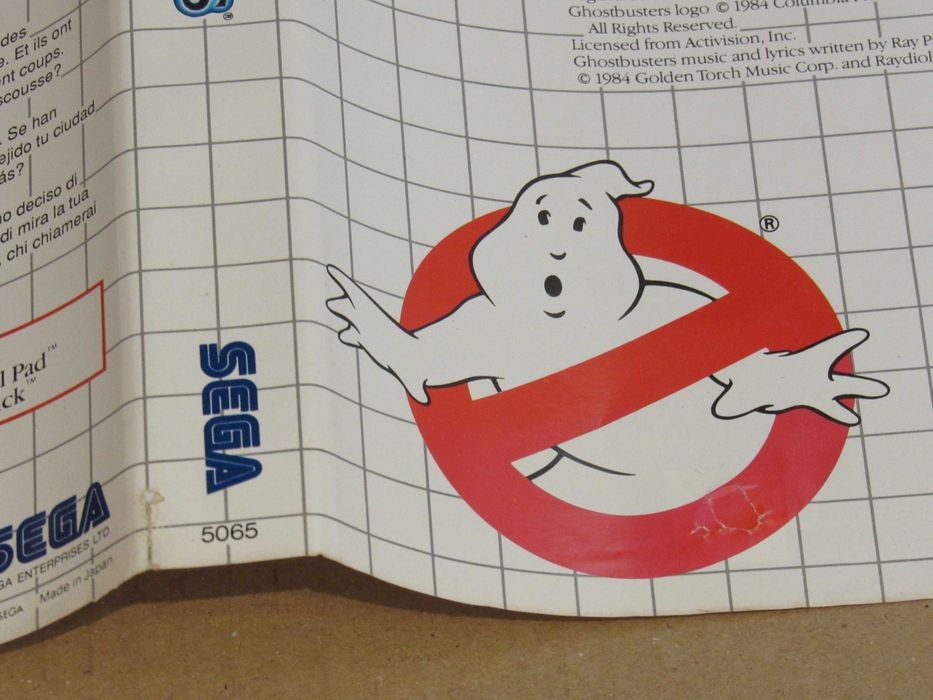 Jogo Sega Master System Ghostbusters completo