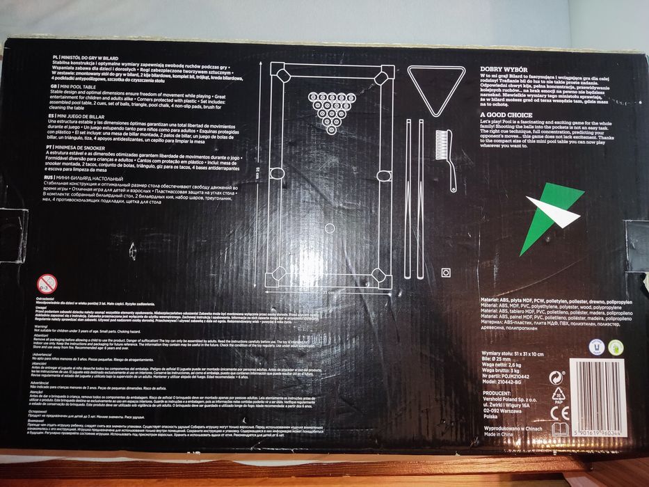 Mini stół do bilarda
