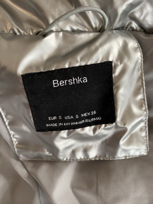 Kurtka srebrna Bershka rozmiar 36 S