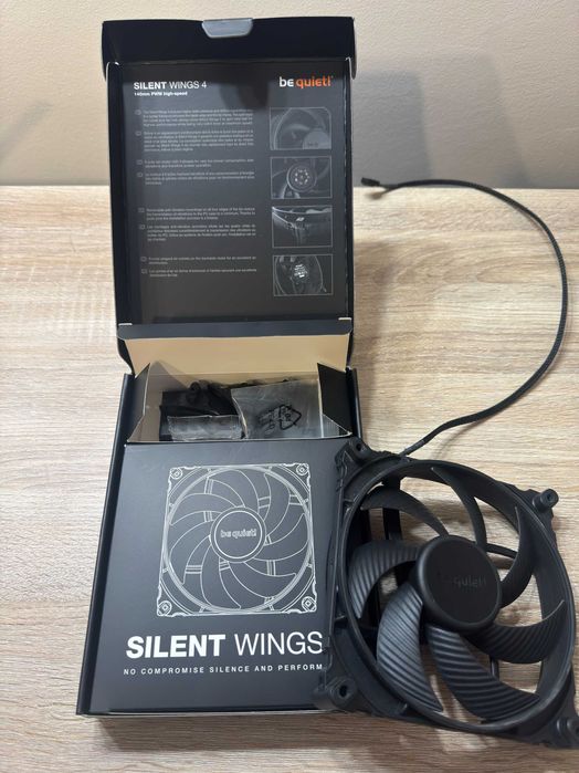 3x Be Quiet! Silent Wings 4 140mm PWM High-Speed (+ Caixas)