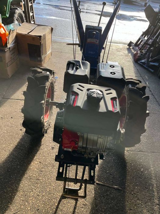 мотоблок гибрид двигатель 15 лс vitals с активной фрезой