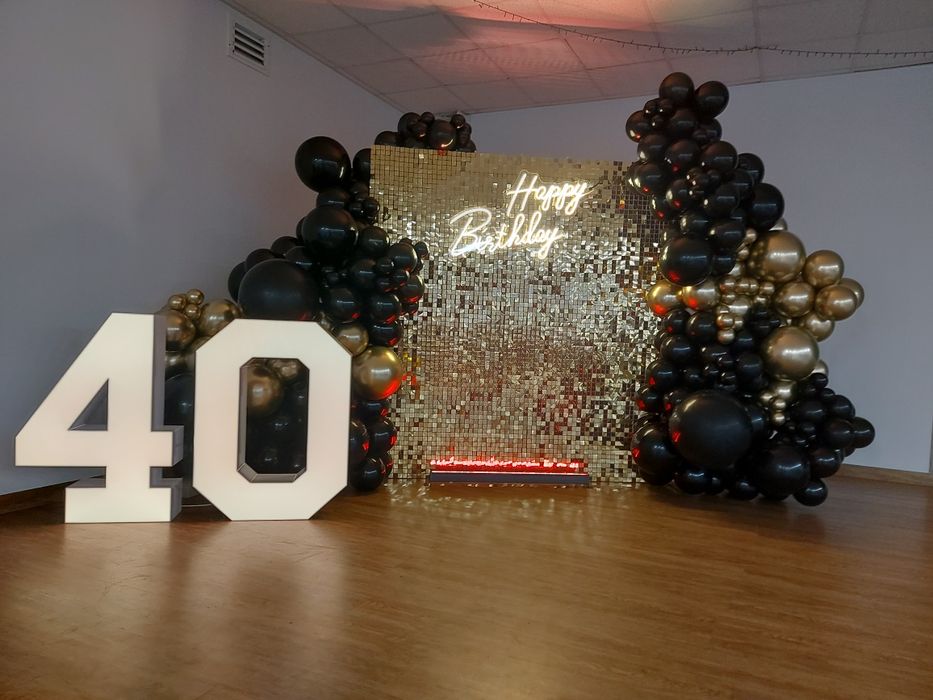 Ścianki balonowe i Cyfry Led 18, 20, 30, 40, 50, dekoracje, MIRROR BOX