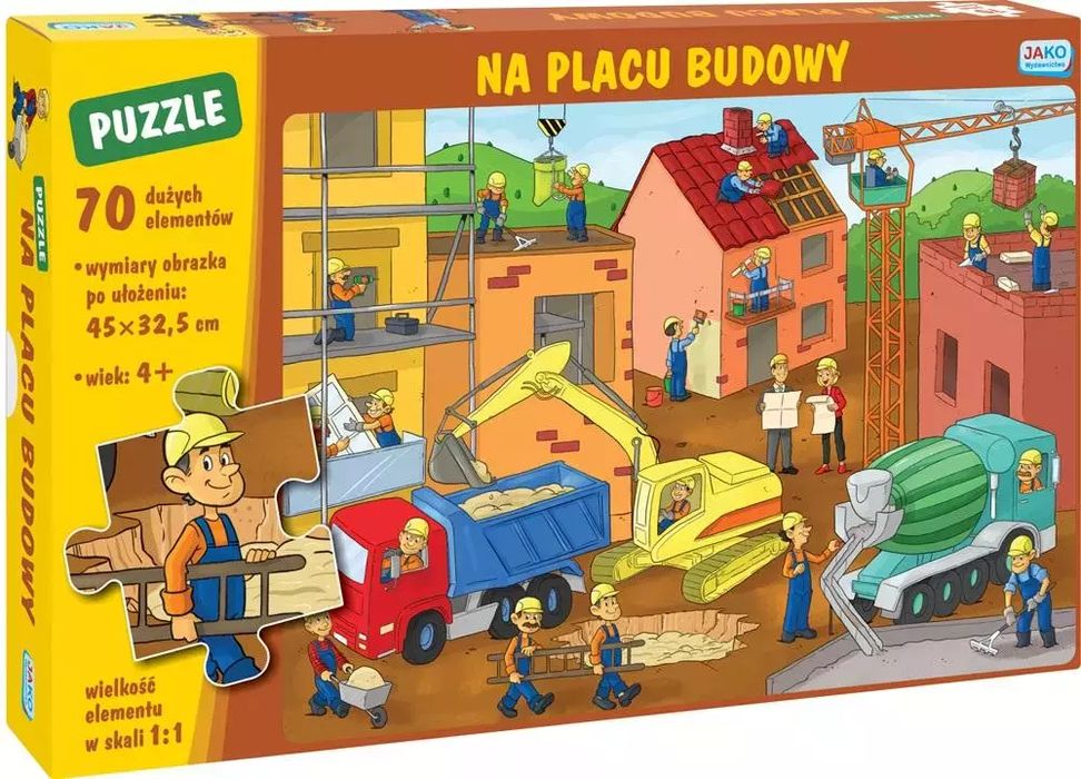 Puzzle 70 Na Placu Budowy. Jako. Nowy Produkt