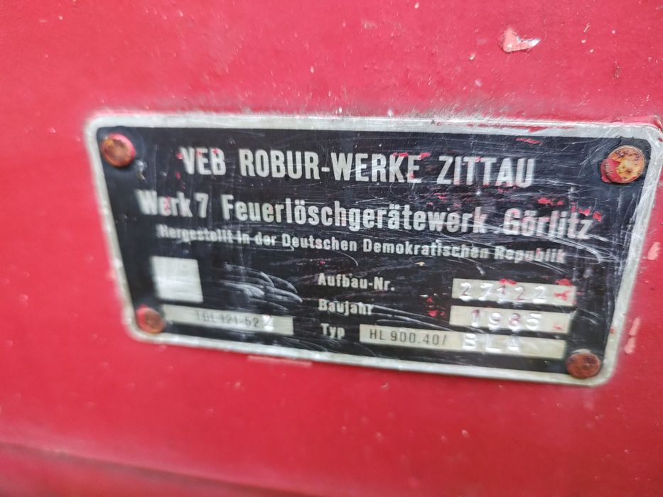 Strażacka przyczepa