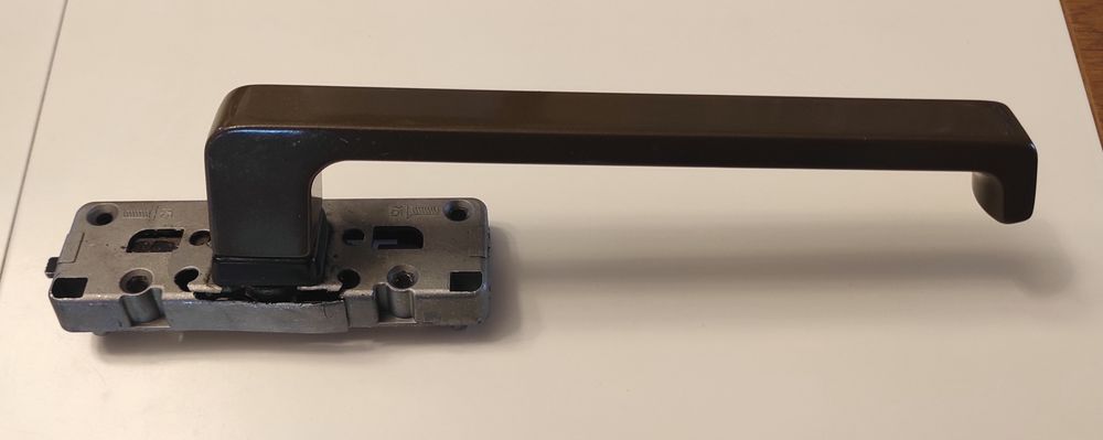 G-U klamka do drzwi uchylno przesuwnych suwanki PSK brązowa lewa