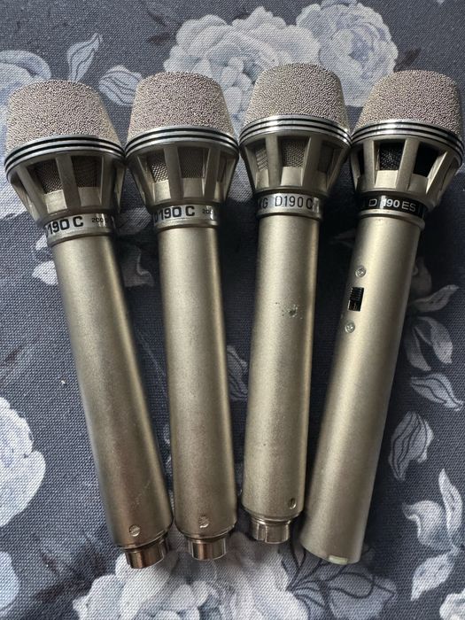 Mikrofony AKG D190C vintage komplet 4 szt