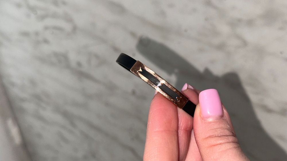 Каучуковый браслет мужской золото