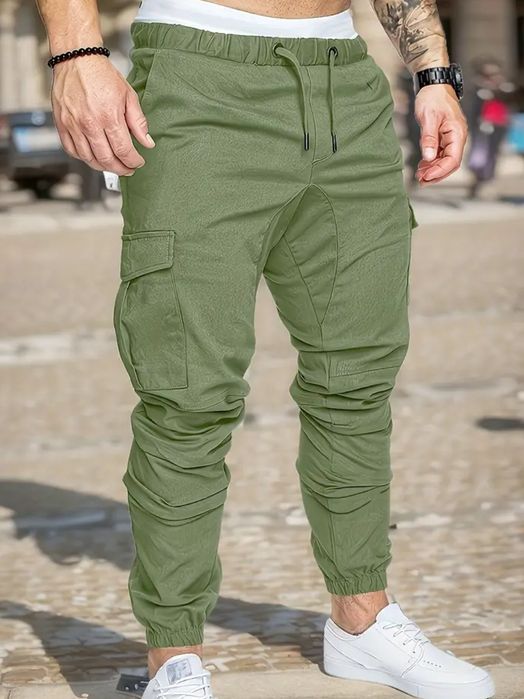 Штани карго зелені L (52 UA)