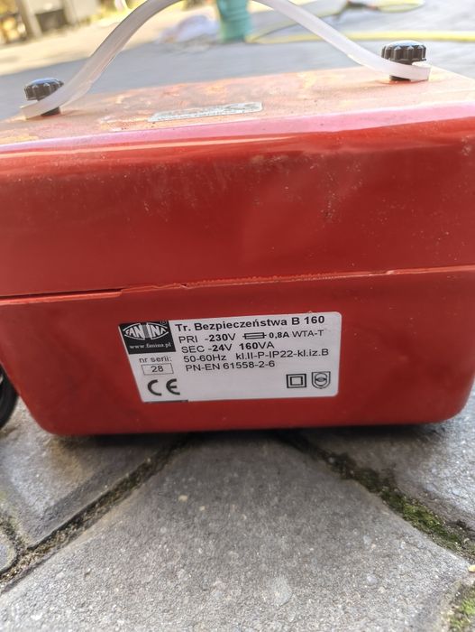 Transformator bezpieczeństwa Fanina B 160 | 230V na 24V