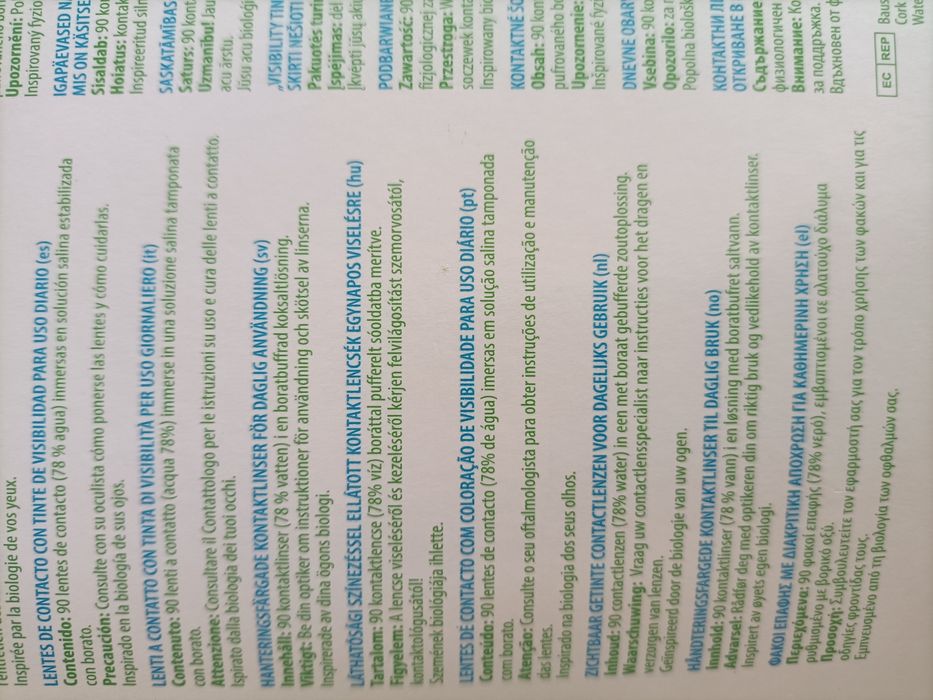 Lentes contacto diárias -1.75 Bausch+Lomb Bio True