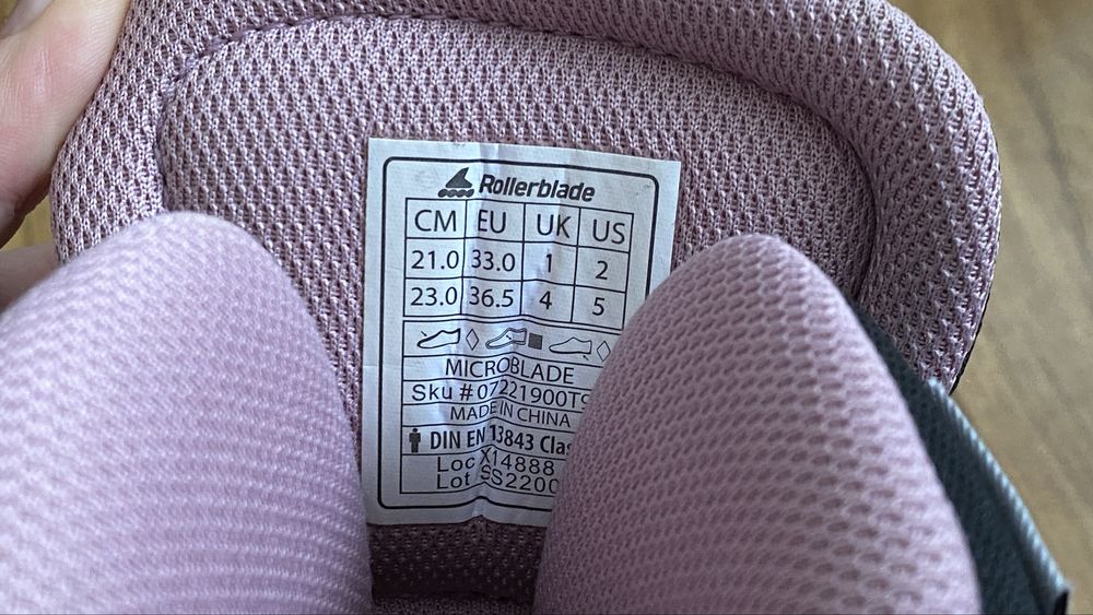 Ролики 33 — 36.5 Rollerblade Microblade G Pink 2022