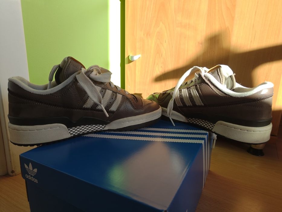 adidas forum low cl brown white 39⅓ unisex