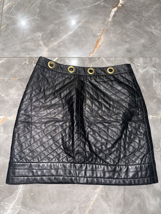 Spódniczka skórzana pikowana Topshop rozm. 38