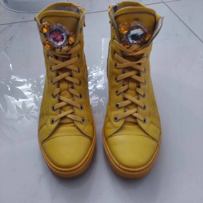 Geneve shoes botki żółte rozmiar 39