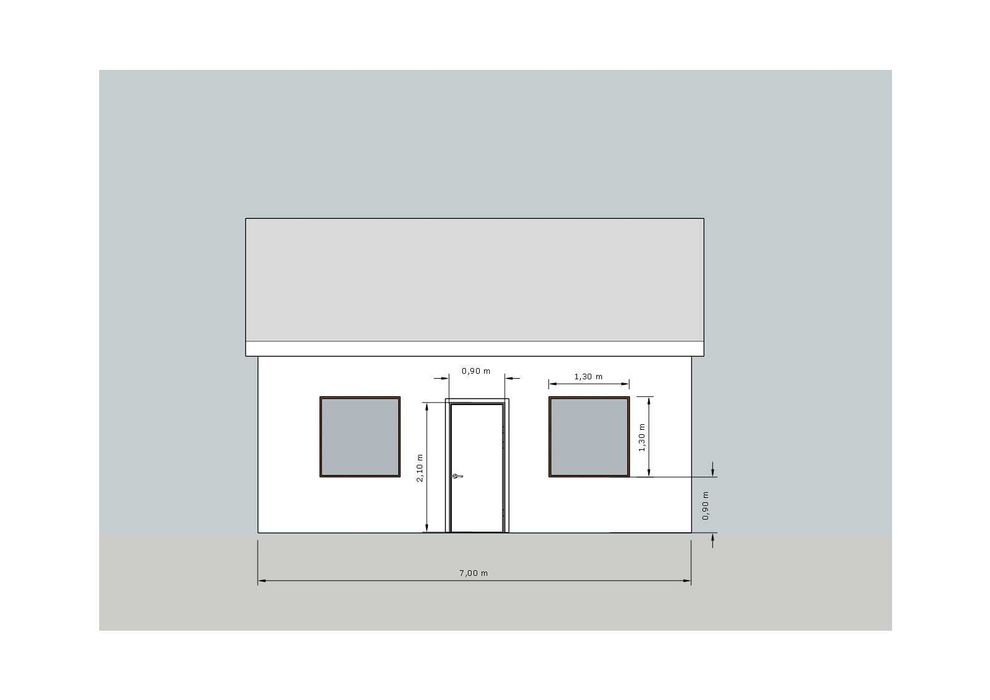 Konstrukcja drewniana szkielet domu 35 m2 z antresolą lub piętrem
