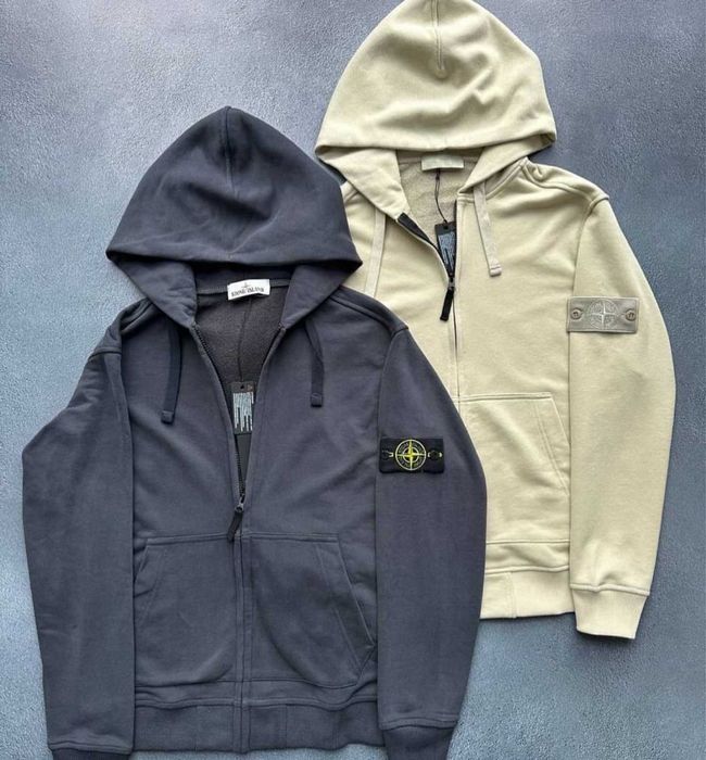SALE! Зип худи Stone Island з патчем | Чоловіча кофта Стон Айленд на блискавці | Мужская толстовка зипка на молнии YKK Зіпка Стонік. Зіп худі кофта.