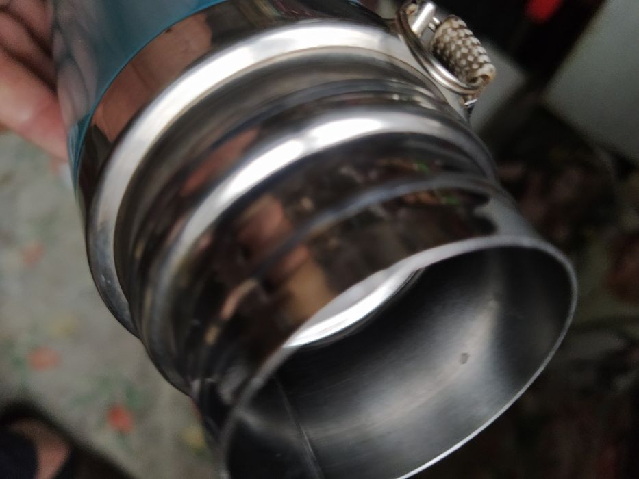 Подарочный стальной термос с вакуумной пробкой