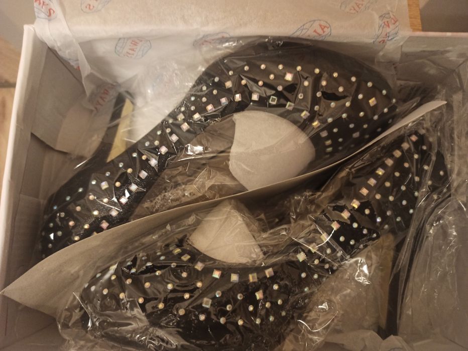 Buty damskie szpilki Nowe czarne wyjściowe okazjonalne rozmiar 38