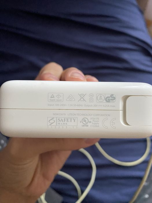 Зарядний пристрій (адаптер живлення) Apple MagSafe 2 потужністю 85 Вт до MacBook