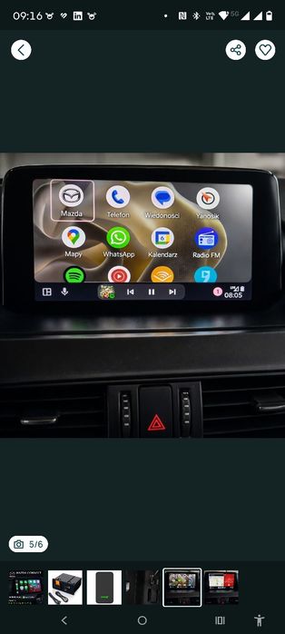 Mazda Connect – montaż CarPlay i Android Auto | Warszawa