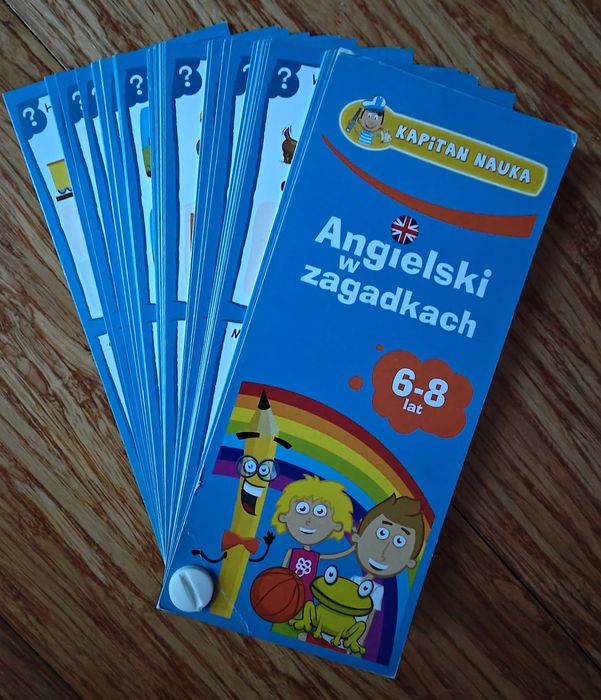 Angielski w zagadkach 6-8 karty dla dzieci kapitan nauka, Warszawa