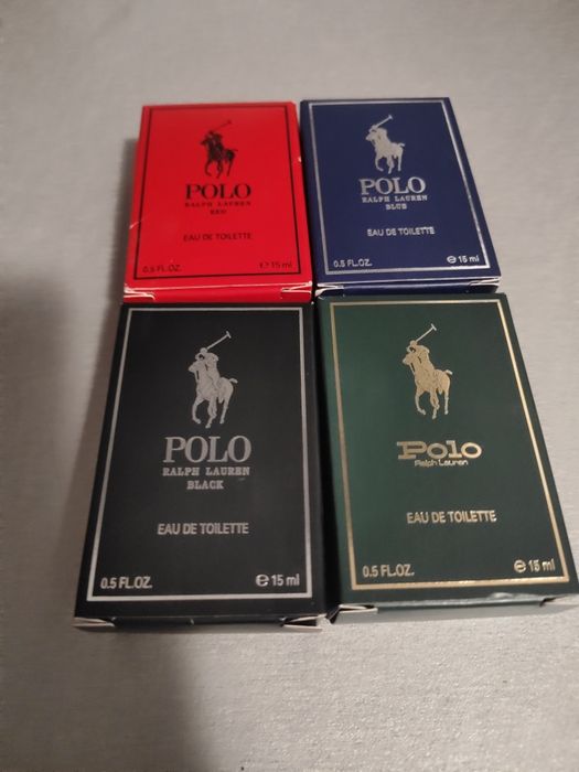 Perfumy Ralph Lauren Polo Collection 4 x  15ml* Idealne do samolotu*