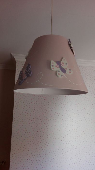 Candeeiro de teto rosa NOVO PREÇO