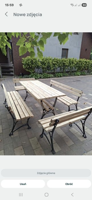 Ławka ogrodowa solidna