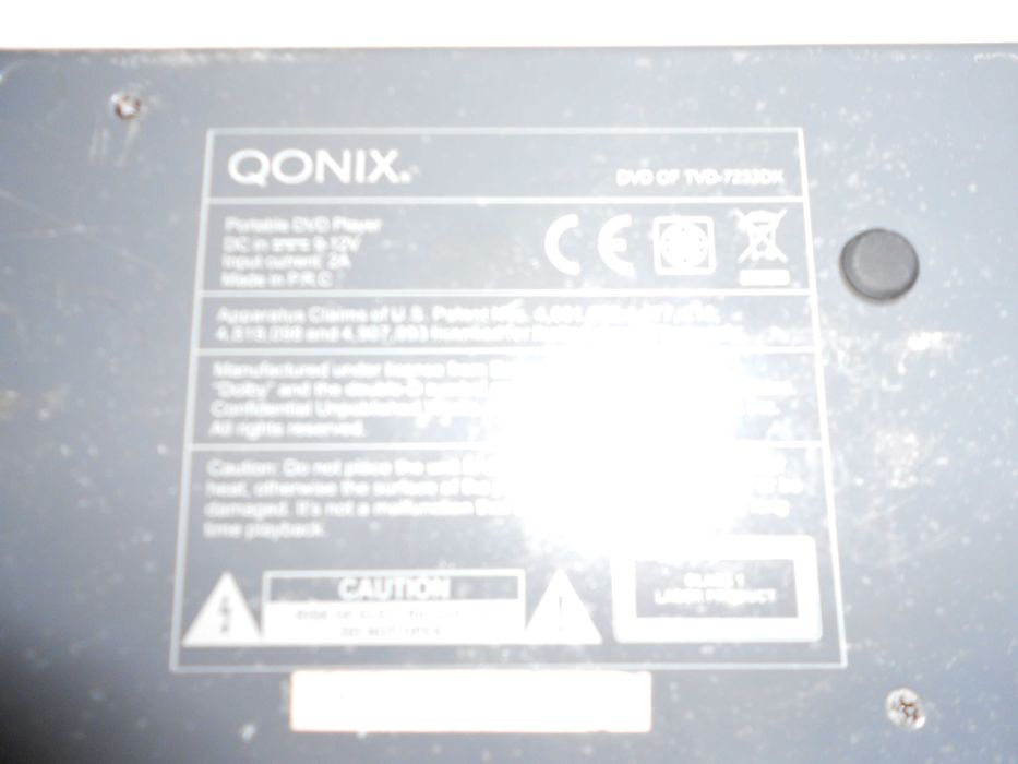 Dvd e monitor QONIX para carro ou casa