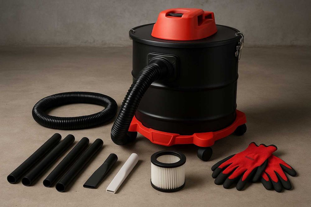 NOWY Odkurzacz Przemysłowy Bezworkowy 20L Do Popiołu i Gruzu 1600W