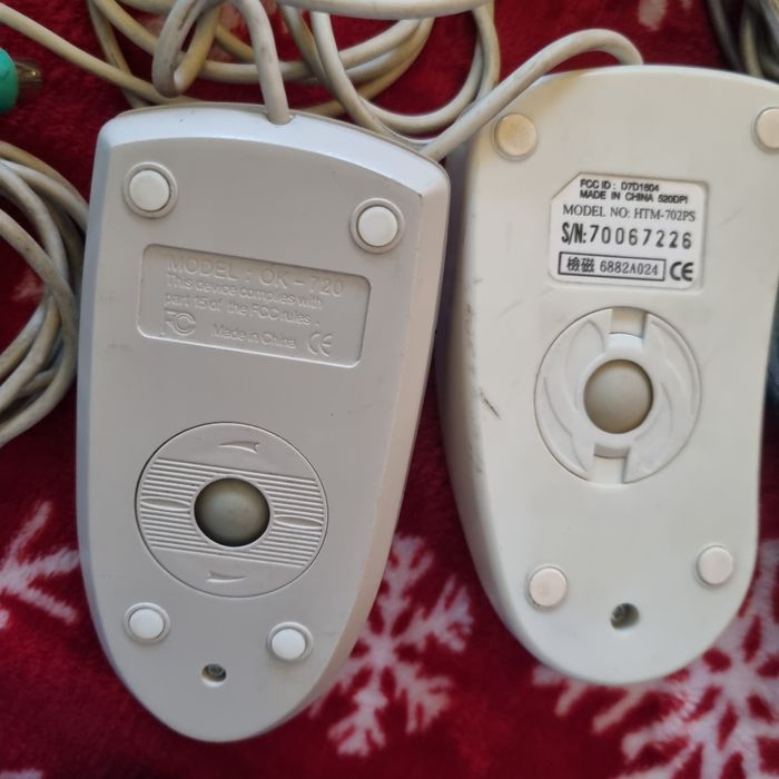 Zestaw Retro Myszek Logitech Atech mint