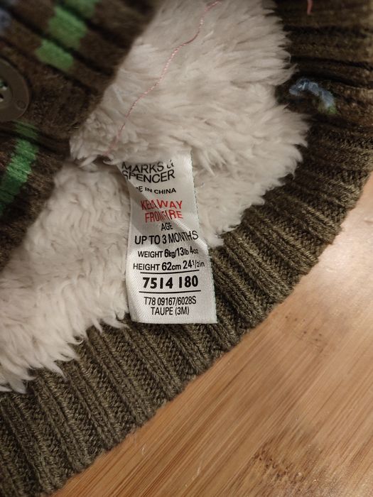 Sweter chłopięcy Marks&Spencer roz. 62