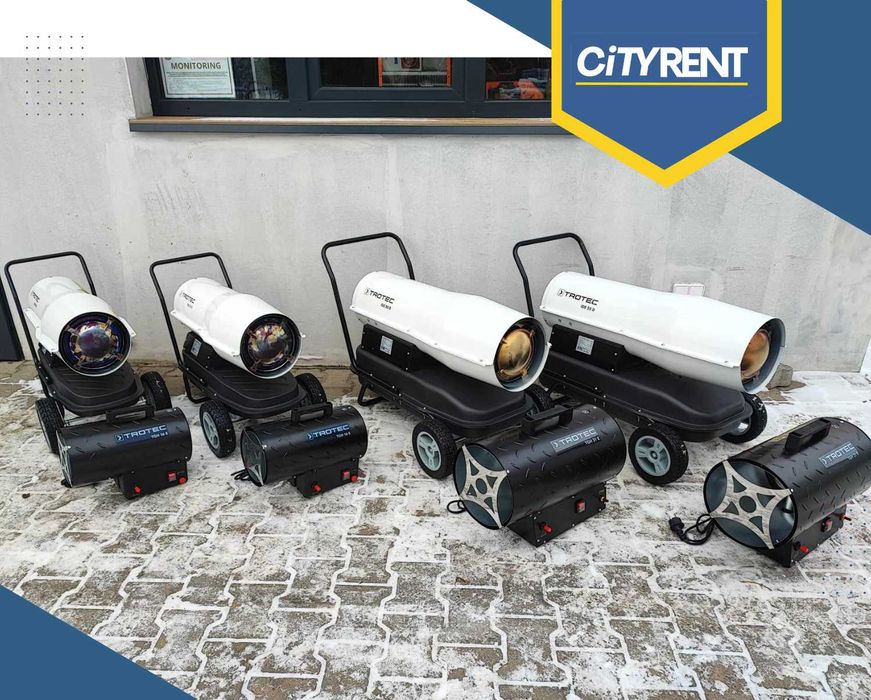 Wynajem nagrzewnicy olejowej, gazowej i elektrycznej – Chojnice 60 km