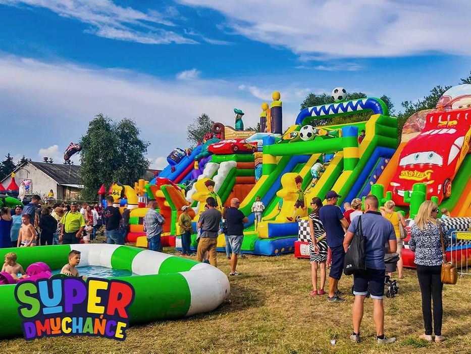 tani dmuchany zamek zjeżdzalnia, euro bungee, dmuchańce