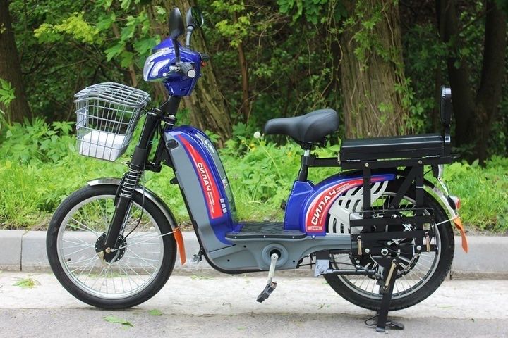 Новинка‼️‼️Електровелосипед Заря Силач синій (850W 60V-20Ah)