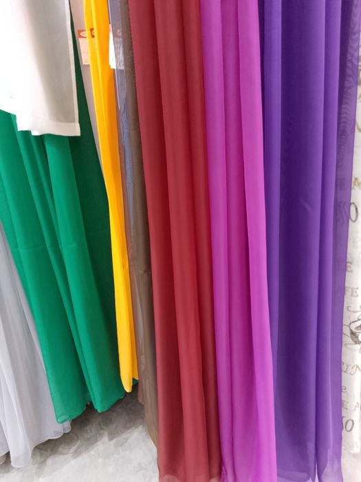 Розпродаж.тюль шифон.різні кольори.