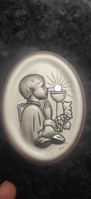 Biblot bilaminado de prata.