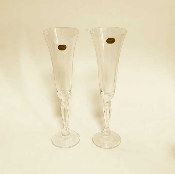 Свадебные бокалы для шампанского, Богемия, 190 мл