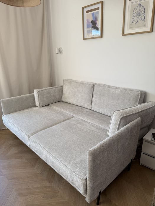 Sofa rozkładana szara