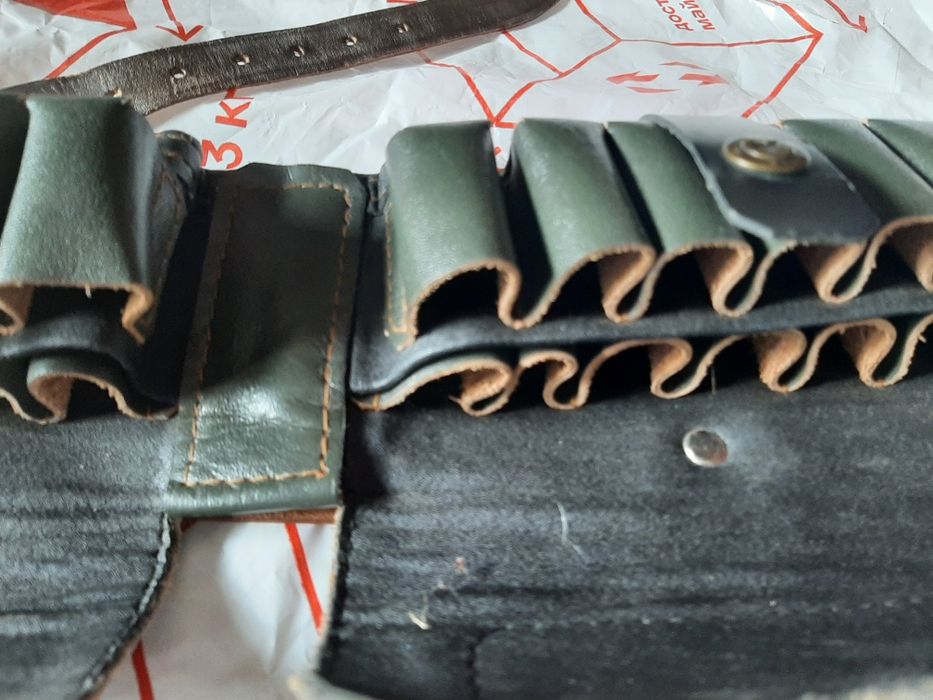 Патронташ кожа,брезент