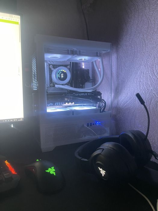 Игровой пк с монитром 2k мощный 5060ti 16gb