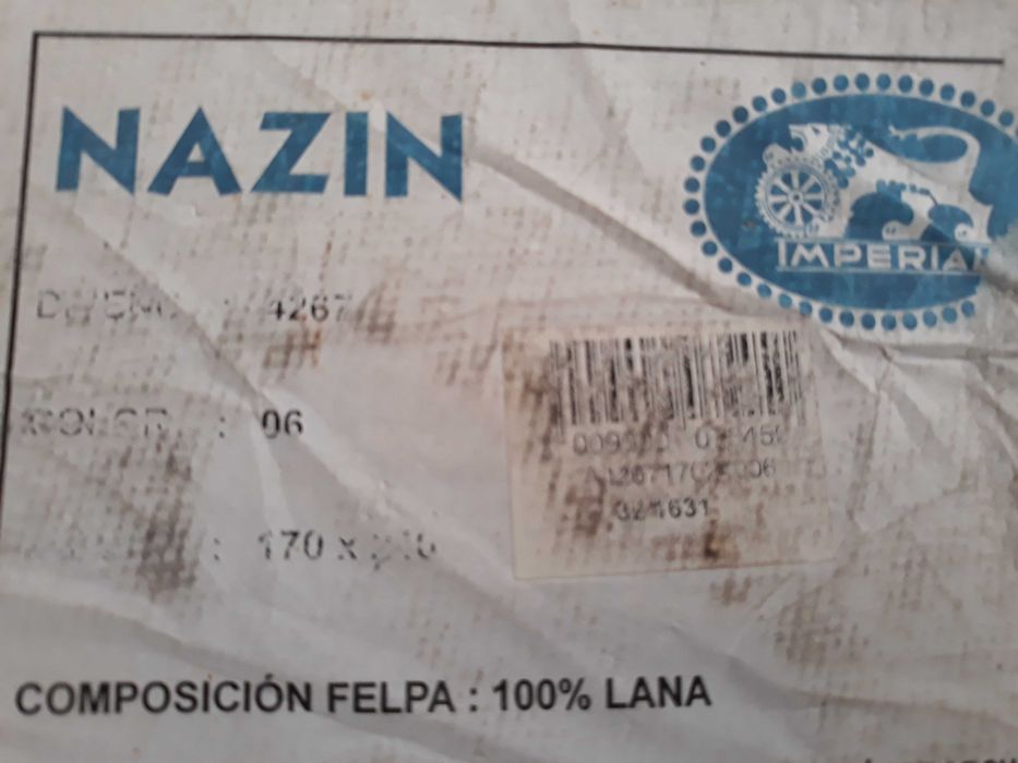 Carpete / Tapete da Marca Alfombras Imperial 1,70m x 2,40m bom estado!